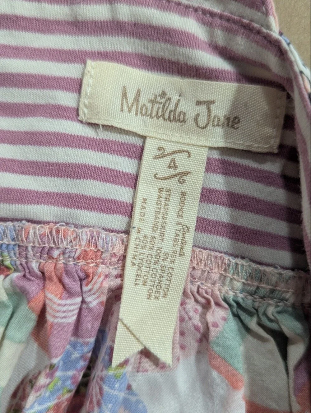 Matilda Jane Girls Whimsical Floral Umbrella Sun Dress Sz 4 *GUC So Cute! 🥰
